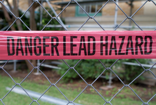 Lead in Water Danger Sign