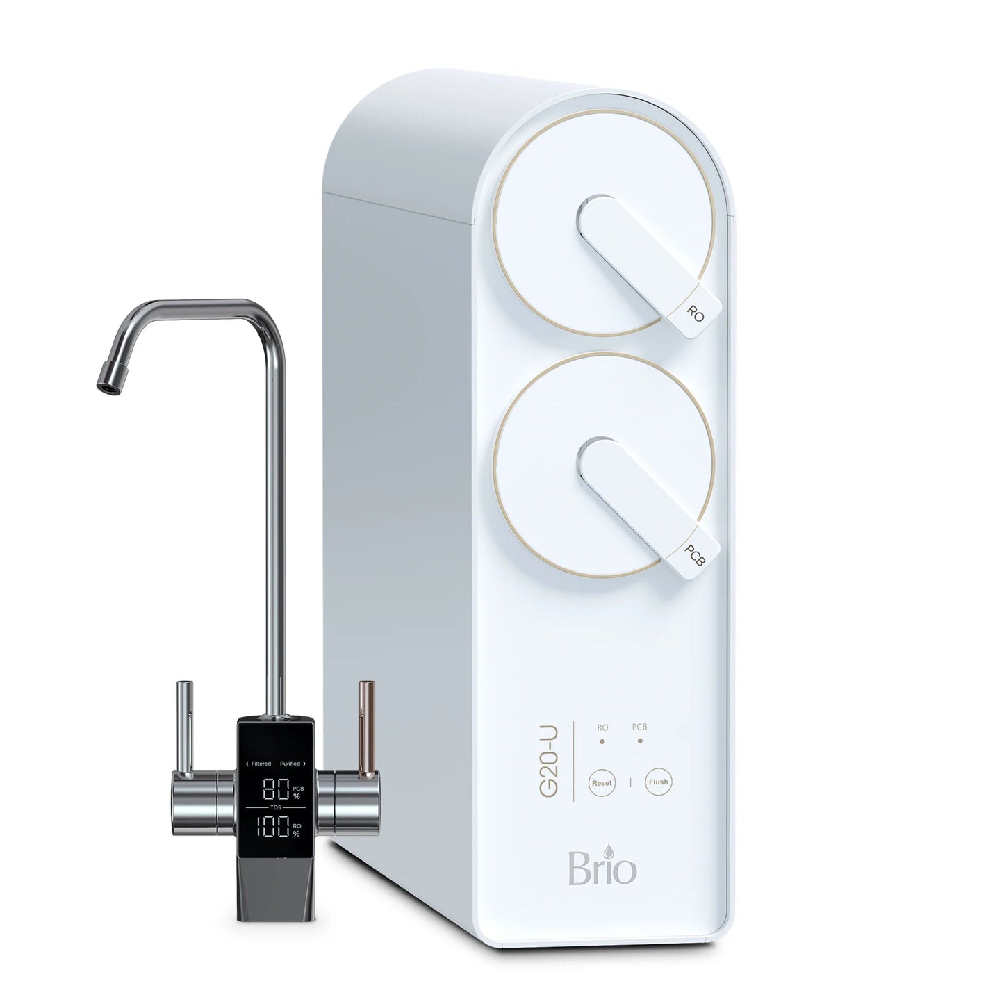 Image of Under sink water system G20 U RO White Undersink Filtration System by Brio Water