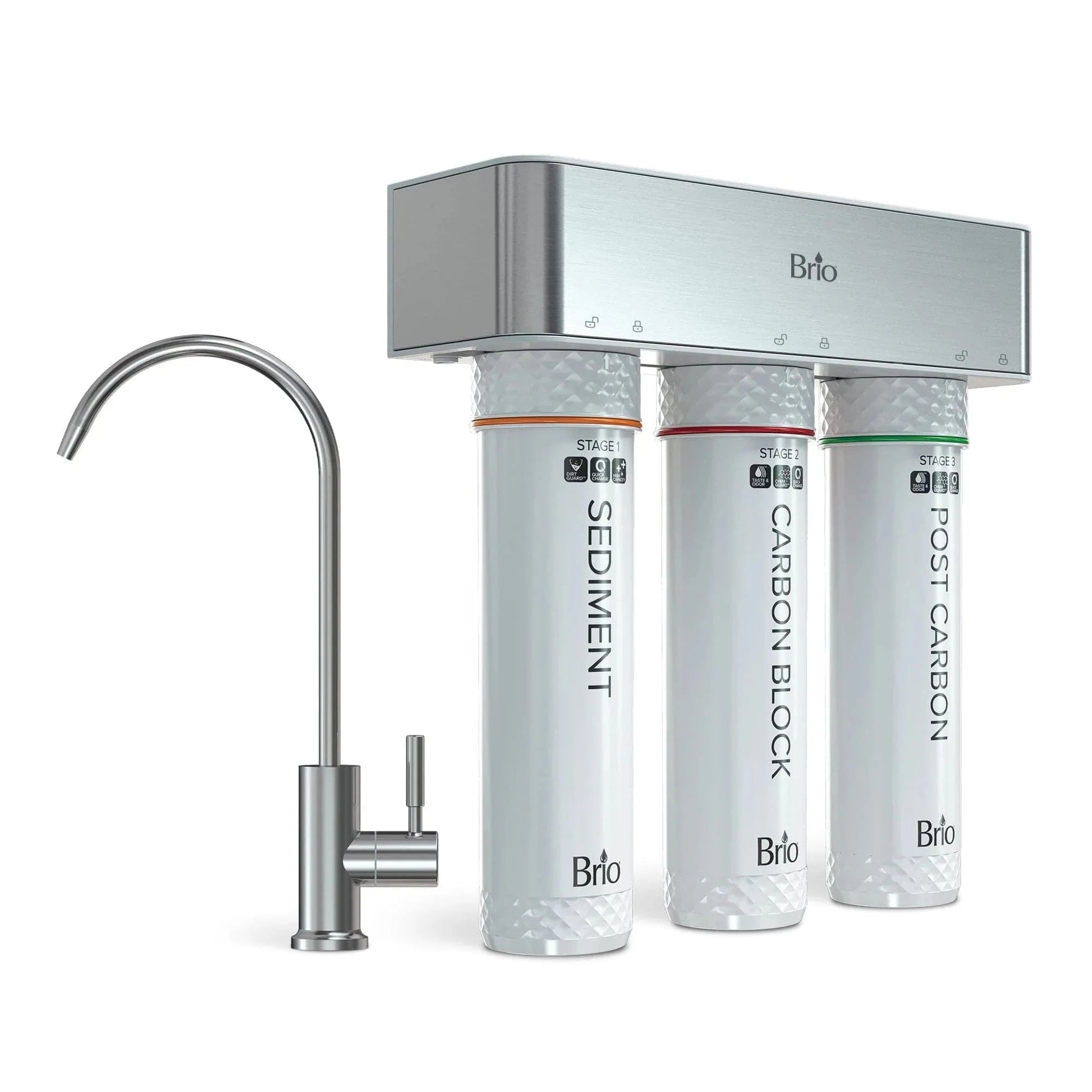 Image of Under sink water system 3 Stage Undersink Filtration System by Brio Water