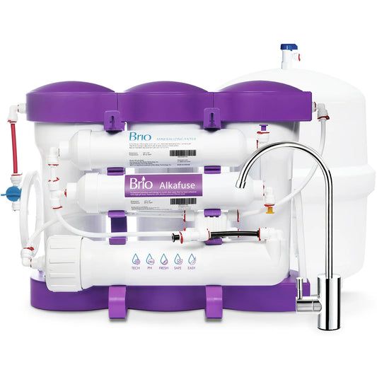 Image of Under sink water system PURE Alkafuse 6 Stage RO Undersink Filtration System by Brio Water