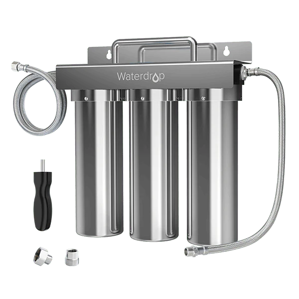 Image of Under sink water system 3 stage Under Sink Ultrafiltration Stainless Steel Water Filter System TST UF by Waterdrop
