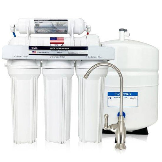 Image of Under sink water system 5 Stage Under the Sink Reverse Osmosis 75 GPD Drinking Water Filter System by Apex