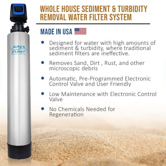 Image of Whole house water system APEX Whole Sediment and Turbidity Water Filter System Sediment Filtration by Apex