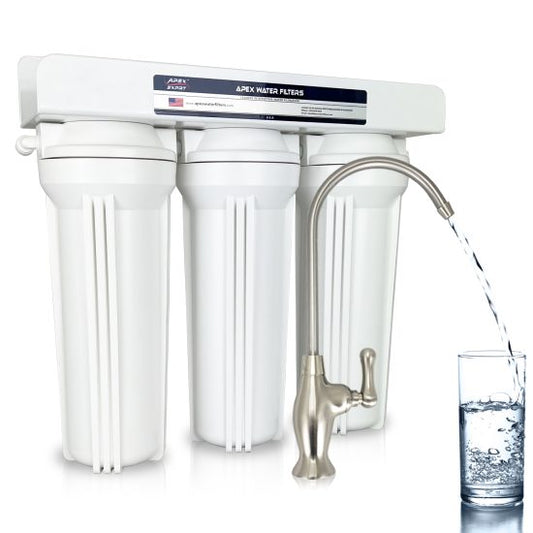Image of Under sink water system 3 Stage Under the Sink System Chlorine Sediment and Odor Remover by Apex